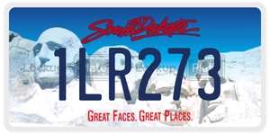 1LR273 license plate in South Dakota