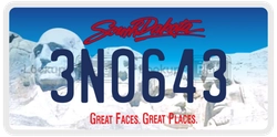 3N0643  license plate in SD
