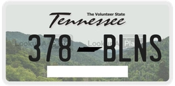 378BLNS  license plate in TN
