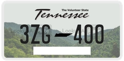 3ZG400  license plate in TN