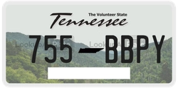 755BBPY  license plate in TN
