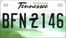 BFN2146 license plate in Tennessee