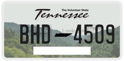 BHD4509  license plate in TN