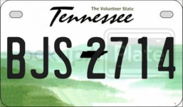 BJS2714 license plate in Tennessee