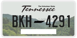 BKH4291  license plate in TN
