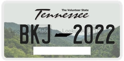 BKJ2022  license plate in TN