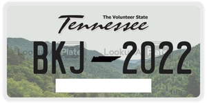 BKJ2022 license plate in Tennessee