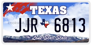 JJR6813 license plate in Texas