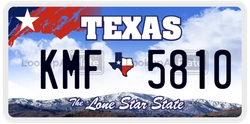 KMF5810  license plate in TX