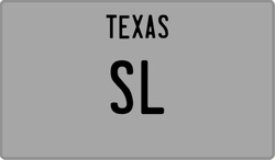 SL  license plate in TX