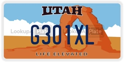 G301XL  license plate in UT