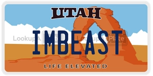 IMBEAST license plate in Utah