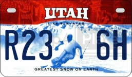 R236H license plate in Utah