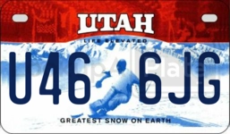 U466JG license plate in Utah