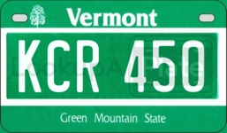 KCR450 license plate in Vermont