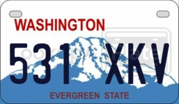 531XKV license plate in Washington