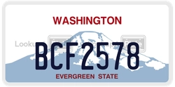 BCF2578  license plate in WA