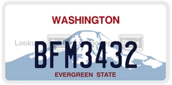 BFM3432  license plate in WA