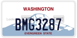 BMG3287  license plate in WA