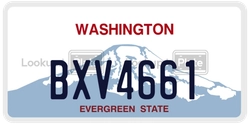 BXV4661  license plate in WA