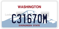 C31670M  license plate in WA