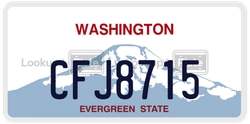 CFJ8715  license plate in WA