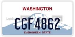 CGF4862  license plate in WA