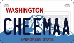 CHEEMAA license plate in Washington