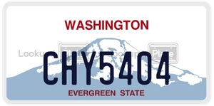 CHY5404 license plate in Washington