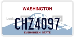 CHZ4097  license plate in WA