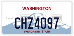 CHZ4097 license plate in Washington
