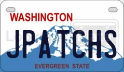 JPATCHS license plate in Washington