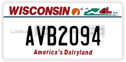 AVB2094  license plate in WI