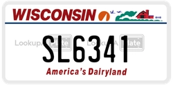 SL6341  license plate in WI