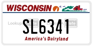 SL6341 license plate in Wisconsin