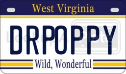 DRPOPPY license plate in West Virginia