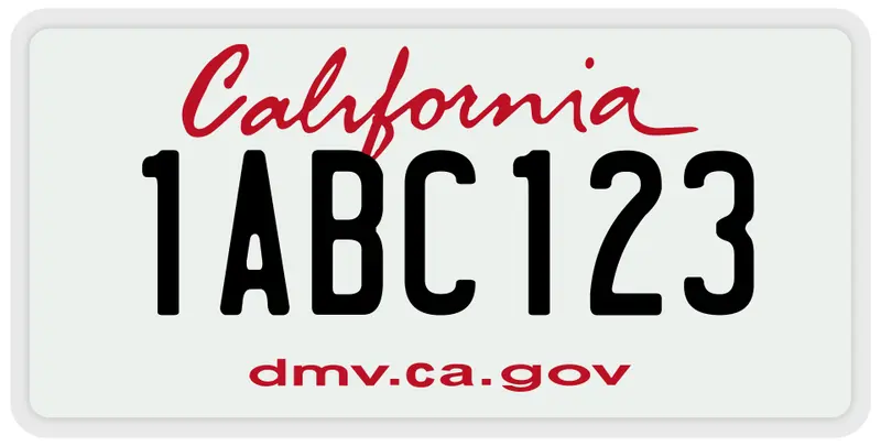 How to search a california license plate