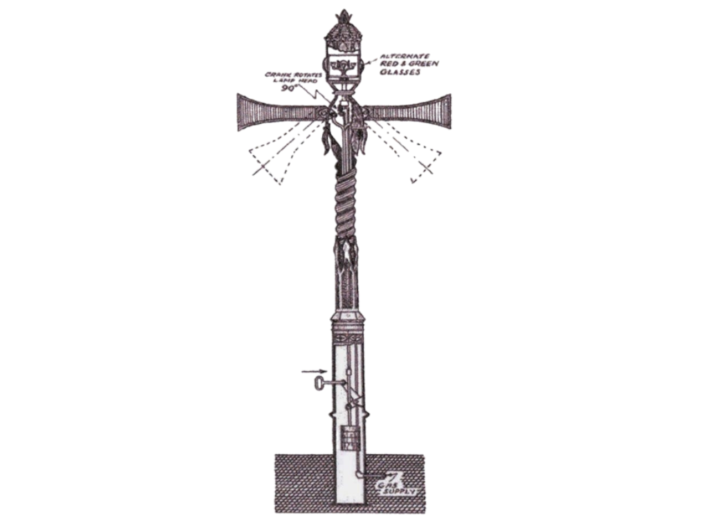 first traffic signal design 1868