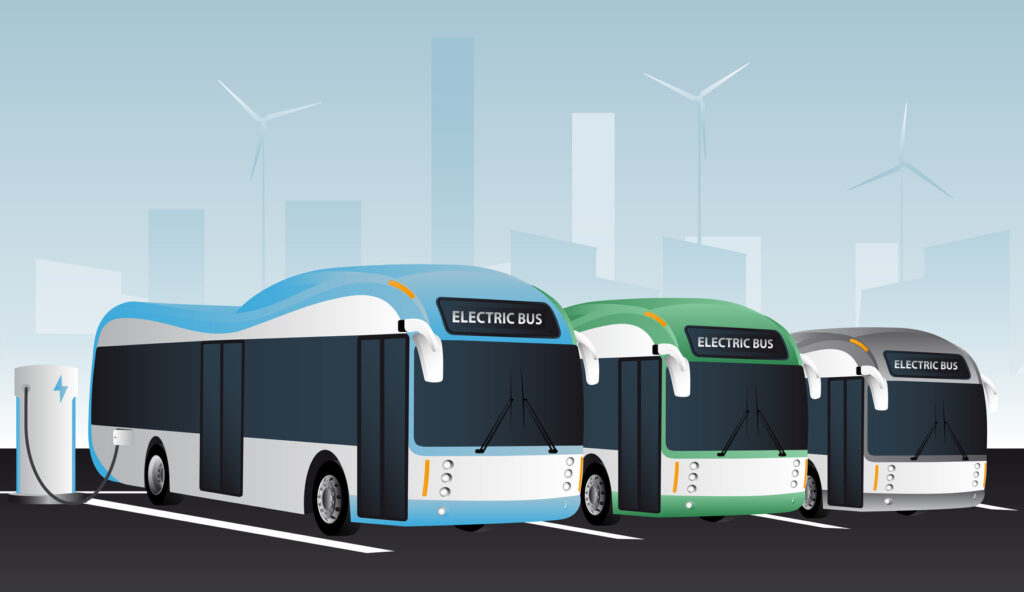 how many electric buses in the world