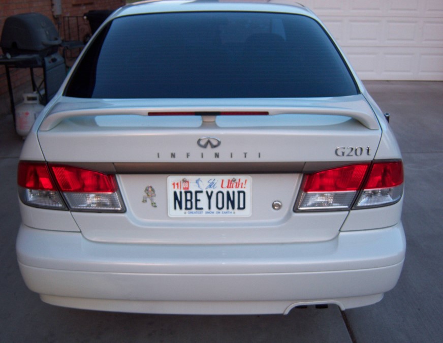 #25 NBEY0ND Utah License Plate