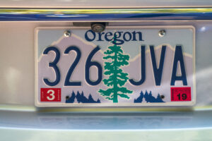 Sample Oregon License Plate