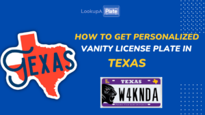 how to get vanity license plate in Texas