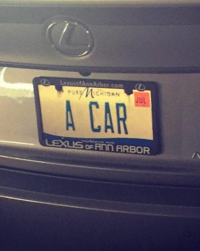 #4 A-CAR MICHIGAN License Plate